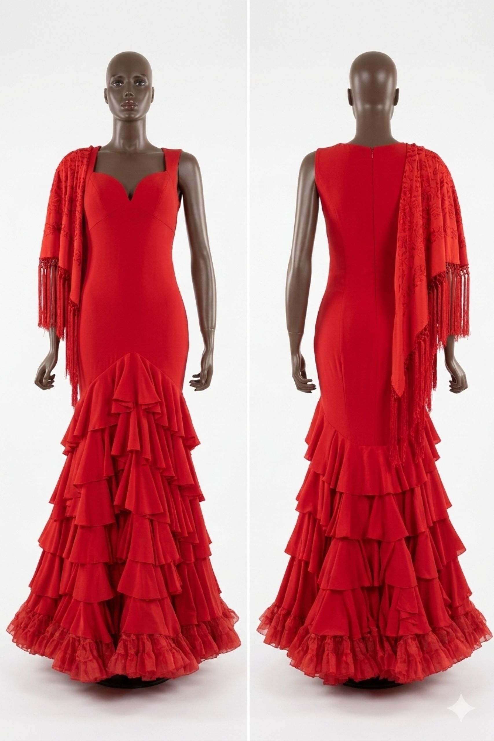 Vestido Flamenca Candela Rojo