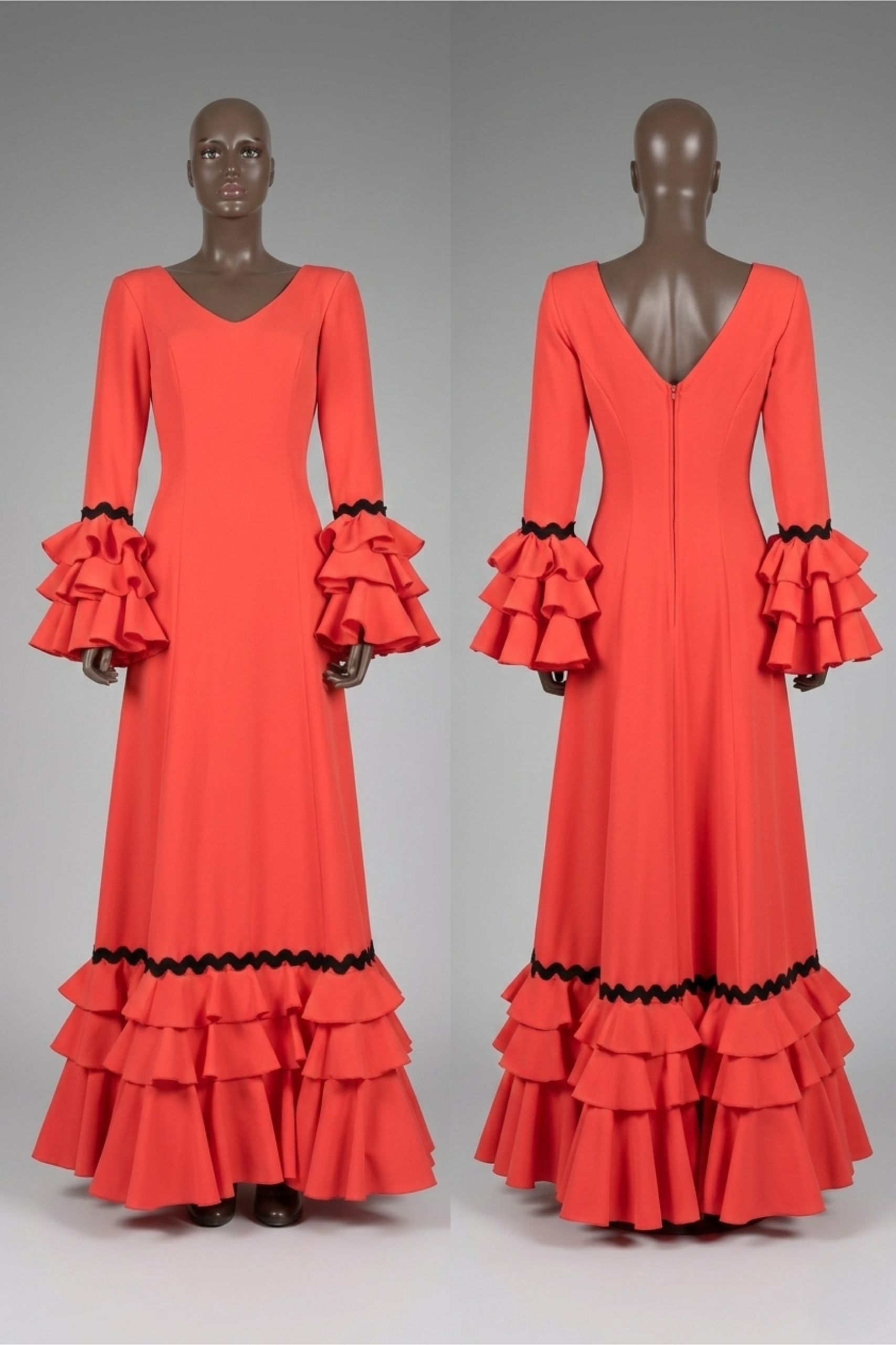 Vestido Flamenca Duende Naranja
